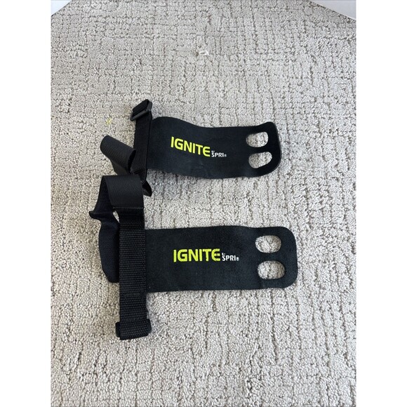 Ignite By SPRI Leather Workout Power Weightlifting Straps Wraps Grips. - Picture 1 of 10